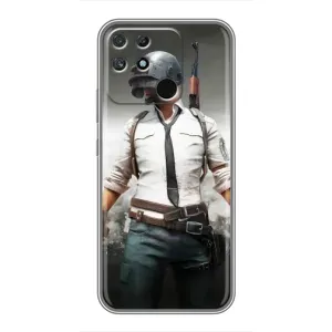 Чехол PUBG для Реалми Нарзо 50А (AlphaPrint)