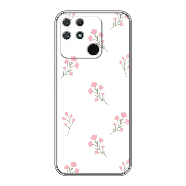 Чехол с принтом «Розовые цветы» для Realme NARZO 50A Чехол с принтом «Розовые цветы» для Realme NARZO 50A