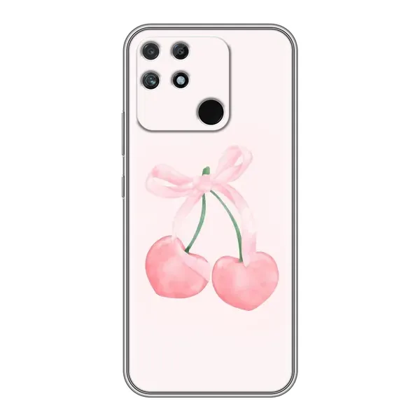 Чехол с принтом «Розовые вишни» для Realme NARZO 50A Чехол с принтом «Розовые вишни» для Realme NARZO 50A