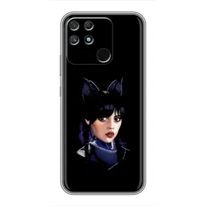 Чохли Венсдей на Realme NARZO 50A Уенсдей (AlphaPrint) (серйозна Венздей)