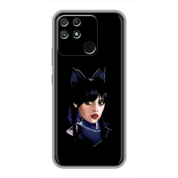 Чохол з принтом «серйозна Венздей» для Realme NARZO 50A Чохол з принтом «серйозна Венздей» для Realme NARZO 50A