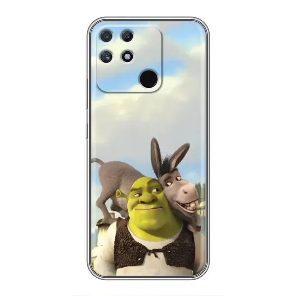 Чехол с принтом «Шрек и Осел» для Realme NARZO 50A
