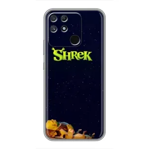Чохол з мультфільмом Шрек на Realme NARZO 50A (Відпочиваючий Шрек)