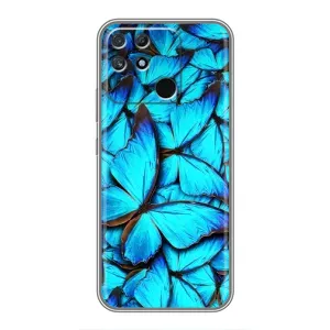 Чехол с принтом «Синие бабочки» для Realme NARZO 50A