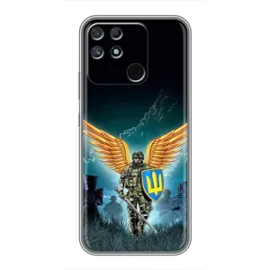 Чехлы с картинкой ЗСУ для Realme NARZO 50A (AlphaPrint) (Солдат ЗСУ)
