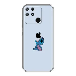 Чохол з принтом Стіч на Realme NARZO 50A (Stitch apple)