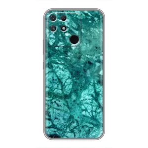 Мраморний чехол на Realme NARZO 50A (VPrint) (Зелений мрамор)