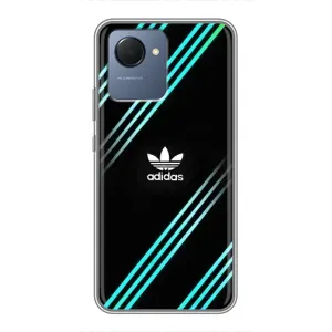 Чехлы Адидас для Realme NARZO 50i Prime (AlphaPrint) (Адидас с полосами)