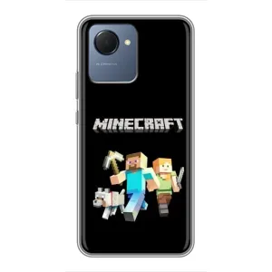 Чехол Майнкрафт на Realme NARZO 50i Prime (AlphaPrint) Minecraft (герои Minecraft)