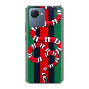 Чехлы ГУЧЧИ для Реалми Нарзо 50i Прайм (AlphaPrint) (Gucci змия)