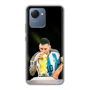 Чехлы для Realme NARZO 50i Prime (Leo чемпион) (AlphaPrint) (Кубок Месси)