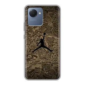 Чехлы для Realme NARZO 50i Prime - с картинкой JORDAN (AlphaPrint) (Logo Jordan)