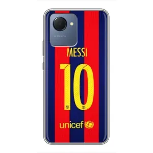 Чехлы Месси для Realme NARZO 50i Prime (AlphaPrint) (Messi Barca 10)