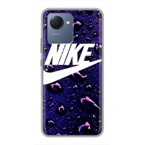 Чехол для Realme NARZO 50i Prime - с принтом Найк (AlphaPrint) (Найк принт)