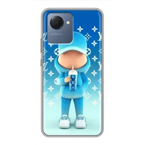 Крутые Чехлы Луи Виттон для Realme NARZO 50i Prime (AlphaPrint) (Парень LV)