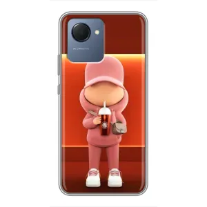 Крутые Чехлы Луи Виттон для Realme NARZO 50i Prime (AlphaPrint) (С Кофе)