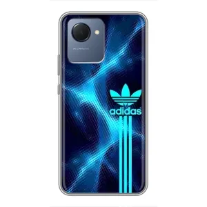 Чехлы Адидас для Realme NARZO 50i Prime (AlphaPrint) (Синий Адидас)