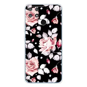 Чохли з квітами для Realme NARZO 80 Lite 4G (VPrint) (Квіти на чорному)