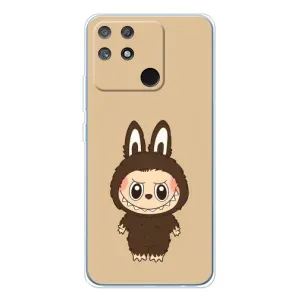 Чехол с Лабубу на Realme NARZO 80 Lite 4G (Bored Ape в красном)