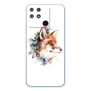 Чохли з картинкою Лисичка для Realme NARZO 80 Lite 4G (VPrint) (Лиса в квітах)
