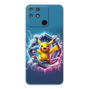 Чехол с Пикачу на Realme NARZO 80 Lite 4G (Лого Пикачу)