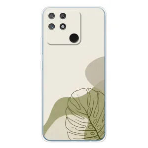 Силконовий чохол з принтом в квітах на Realme NARZO 80 Lite 4G (Зелена монстера дизайн)