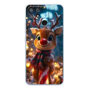 Яскравий чохол для Realme NARZO 80 Lite 4G з Зимові Оленята (Олень з шарфом)