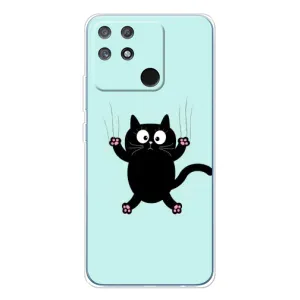 Чохол з принтом для Realme NARZO 80 Lite 4G (AlphaPrint) Модні коти (Падаючий кіт)