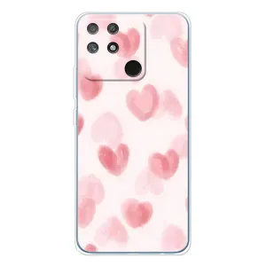 Чохол з розовим принтом для Realme NARZO 80 Lite 4G (Рожеві сердечки)