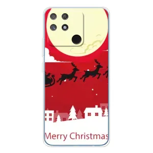 Різдвяні Чохли для Realme NARZO 80 Lite 4G (VPrint) (Санта з оленями)
