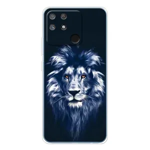 Чохол з картинкою ЛЕВ для Realme NARZO 80 Lite 4G (VPrint) (Синій Лев)
