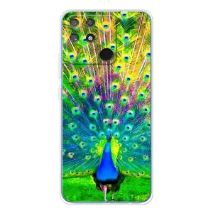 Чохол з пташками на Realme NARZO 80 Lite 4G (VPrint) (Яскравий Павлин)