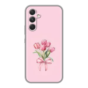 Чехол с розовым рисунком для RealMe Narzo 80 Lite 5G (Букет цветов)
