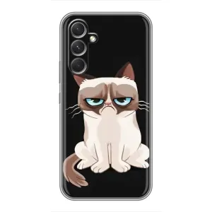 Чохол з принтом для RealMe Narzo 80 Lite 5G (AlphaPrint) Модні коти (Сумний кіт)