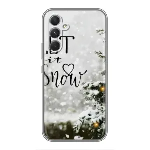 Новорічні, Святкові Чохли для RealMe Narzo 80 Lite 5G - 2024 год (Let it snow)