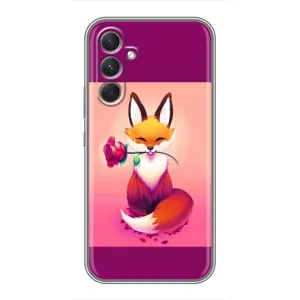 Чохли з картинкою Лисичка для RealMe Narzo 80 Lite 5G (VPrint) (Лиса з трояндою)