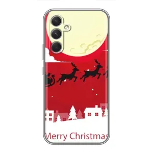 Різдвяні Чохли для RealMe Narzo 80 Lite 5G (VPrint) (Санта з оленями)