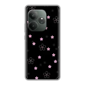 Чехол с розовым рисунком для RealMe Narzo 90