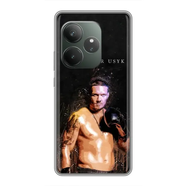 Чохол з принтом «Боксер Олександр Усик» для RealMe Neo7 Чохол з принтом «Боксер Олександр Усик» для RealMe Neo7