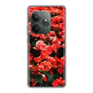 Чехлы с Цветами для RealMe Neo7 (VPrint) (Цветы красные)