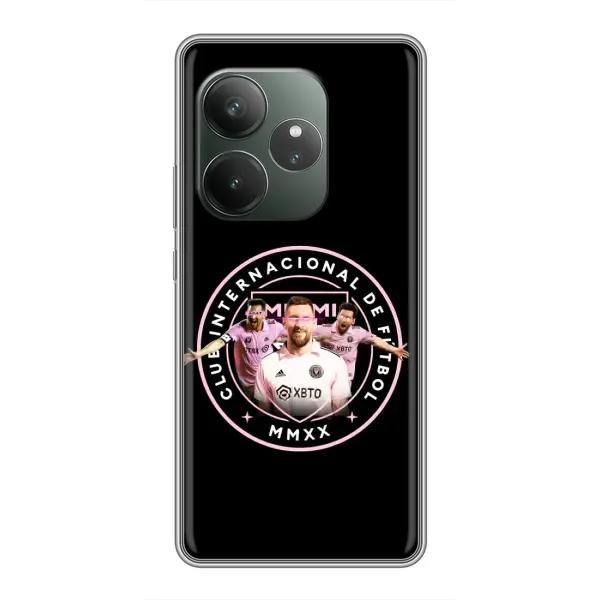 Чехол с принтом «Месси в лого» для RealMe Neo7 Чехол с принтом «Месси в лого» для RealMe Neo7