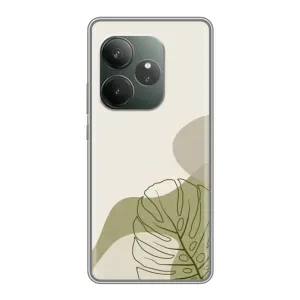 Чехол с принтом «Зеленая монстера дизайн» для RealMe Neo7