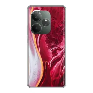 Чехол с принтом «Мрамор красный» для RealMe Neo7