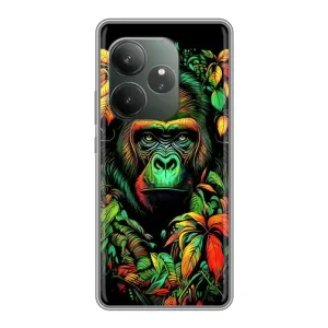 Чохол з принтом «Мавпа в квітах» для RealMe Neo7