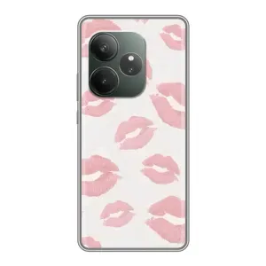 Чехол с розовым рисунком для RealMe Neo7 (Розовые губы)