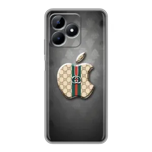 Чехлы ГУЧЧИ для Реалми Ноут 50 (AlphaPrint) (Apple gucci)