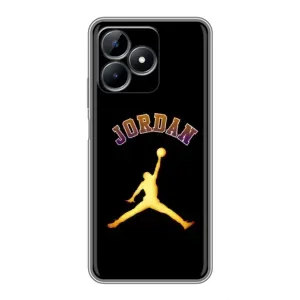 Чехлы для Realme Note 50 - с картинкой JORDAN (AlphaPrint) (Jordan Gold)