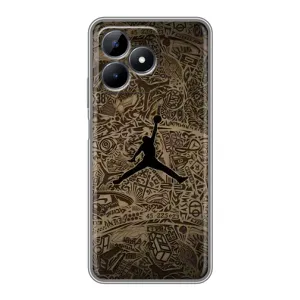 Чехлы для Realme Note 50 - с картинкой JORDAN (AlphaPrint) (Logo Jordan)