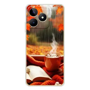 Чехол с принтом «Кофе и дождь» для Realme Note 60