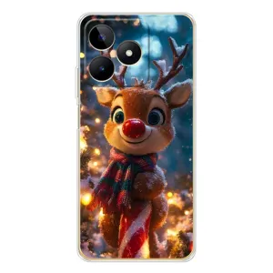 Чохол з принтом «Олень з шарфом» для Realme Note 60